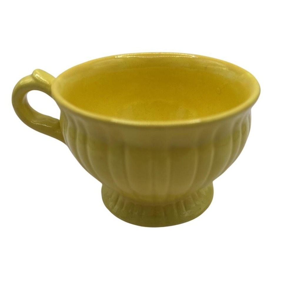 STANGL‎ Pottery Teacup 1388 Yellow Vintage Made In USA